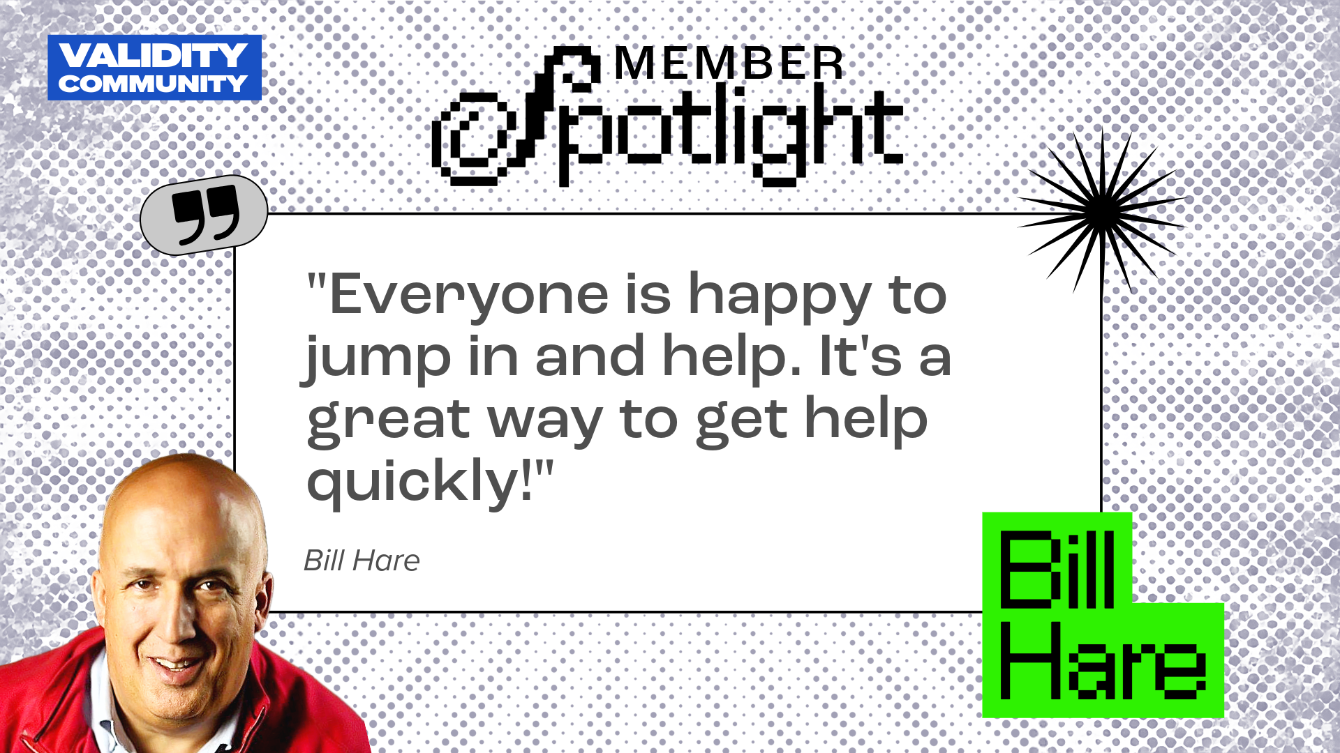 Member Spotlight - Bill Hare